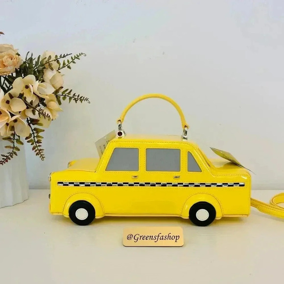 Kate Spade Purse NYC Big Apple 3D Taxi Crossbody Bag - Picture 11 of 12